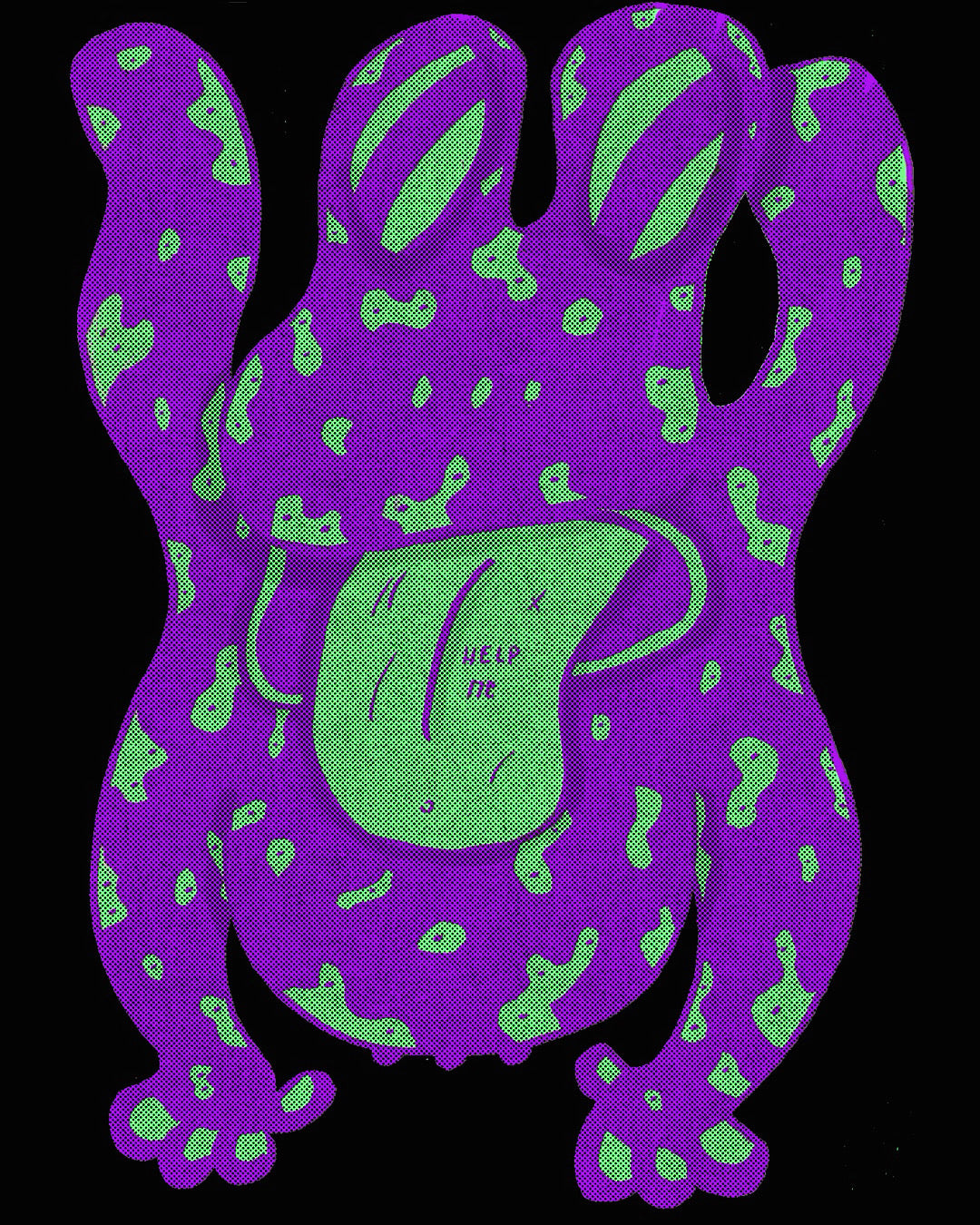 Original hand-drawn monster illustration